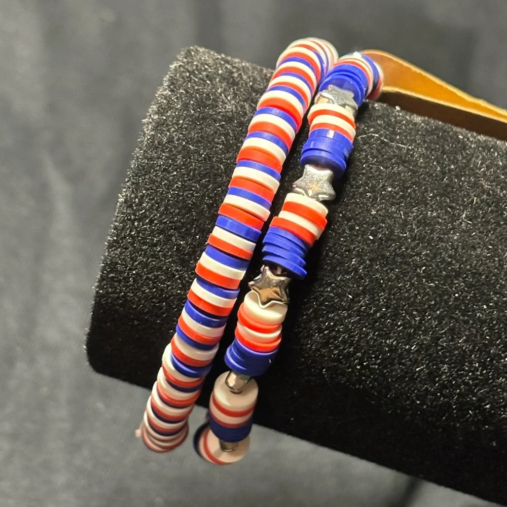 🐠 New handmade Clay mix beads bracelet
